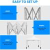 imageSimple Deluxe 10x10ft Pop Up Canopy Tent Beach Tent Outdoor Shade Instant Portable Easy Setup Sun Shelter with Case 4 Sand Bags for Picnics Parties Camping BlueNewWhite