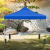 imageSimple Deluxe 10x10ft Pop Up Canopy Tent Beach Tent Outdoor Shade Instant Portable Easy Setup Sun Shelter with Case 4 Sand Bags for Picnics Parties Camping BlueNewBlue