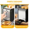 imageSimple Deluxe 15quot Wide Slot 2Slice Toaster 5 Browning Setting and 3 Function Retro StainlessSteel Style Removable Crumb Tray Kitchen Essentials for Bagel BlackRetro Black