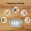 imageSimple Deluxe 15quot Wide Slot 2Slice Toaster 5 Browning Setting and 3 Function Retro StainlessSteel Style Removable Crumb Tray Kitchen Essentials for Bagel BlackBlack