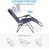 imageSimple Deluxe 2 Set Zero Gravity Chairs Patio Portable Reclining Folding Lounge Chair Beach Camping Chairs with Pillow and Cup Holder Trays for Garden Poolside Blue2 Set Blue