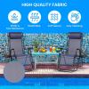 imageSimple Deluxe 2 Set Zero Gravity Chairs Patio Portable Reclining Folding Lounge Chair Beach Camping Chairs with Pillow and Cup Holder Trays for Garden Poolside Blue2 Set Blue
