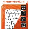 imageSimple Deluxe 4x3 Portable Soccer Goal Pop Up Folding Soccer Net Comes with 2 Oxford Cloth Bags and 8 Stakes Great for Training for Backyard 2 Set Orange ampamp Black