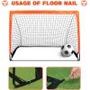 imageSimple Deluxe 4x3 Portable Soccer Goal Pop Up Folding Soccer Net Comes with 2 Oxford Cloth Bags and 8 Stakes Great for Training for Backyard 2 Set Orange ampamp Black