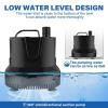 imageSimple Deluxe 550GPH Submersible Pump 2082LH 45W with 92ft High Lift Fountain Pump with 3 Nozzles for Fish Tank Pond Aquarium Hydroponics Black1056GPHNew