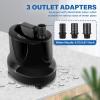 imageSimple Deluxe 550GPH Submersible Pump 2082LH 45W with 92ft High Lift Fountain Pump with 3 Nozzles for Fish Tank Pond Aquarium Hydroponics Black1056GPHNew