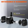 imageSimple Deluxe 550GPH Submersible Pump 2082LH 45W with 92ft High Lift Fountain Pump with 3 Nozzles for Fish Tank Pond Aquarium Hydroponics Black400GPH