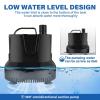 imageSimple Deluxe 550GPH Submersible Pump 2082LH 45W with 92ft High Lift Fountain Pump with 3 Nozzles for Fish Tank Pond Aquarium Hydroponics Black660G