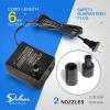 imageSimple Deluxe 550GPH Submersible Pump 2082LH 45W with 92ft High Lift Fountain Pump with 3 Nozzles for Fish Tank Pond Aquarium Hydroponics Black80 GPH
