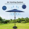 imageSimple Deluxe 75ft Patio Umbrella Outdoor Table Market Yard Umbrella with Round Umbrella Base Stand for Garden Deck Backyard Pool TanComboblue