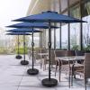 imageSimple Deluxe 75ft Patio Umbrella Outdoor Table Market Yard Umbrella with Round Umbrella Base Stand for Garden Deck Backyard Pool TanComboblue