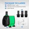imageSimple Deluxe 800GPH Bottom Suction Submersible Pump 3000LH 60W with 98ft High Lift Fountain Pump with 3 Nozzles for Fish Tank Pond Aquarium Hydroponics800GPHNew