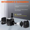 imageSimple Deluxe 800GPH Bottom Suction Submersible Pump 3000LH 60W with 98ft High Lift Fountain Pump with 3 Nozzles for Fish Tank Pond Aquarium Hydroponics160GPH