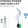 imageSimple Deluxe 800GPH Bottom Suction Submersible Pump 3000LH 60W with 98ft High Lift Fountain Pump with 3 Nozzles for Fish Tank Pond Aquarium Hydroponics800GPHNew