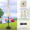 imageSimple Deluxe 9 Patio Umbrella Replacement Canopy Only Outdoor Table Market Yard Umbrella Replacement Top Cover with 8 Ribs Red2PCreamy White