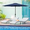 imageSimple Deluxe 9 Patio Umbrella Replacement Canopy Only Outdoor Table Market Yard Umbrella Replacement Top Cover with 8 Ribs Red2PDark Blue Canopys