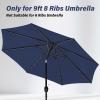 imageSimple Deluxe 9 Patio Umbrella Replacement Canopy Only Outdoor Table Market Yard Umbrella Replacement Top Cover with 8 Ribs Red2PDark Blue Canopys