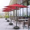 imageSimple Deluxe 9 Patio Umbrella Replacement Canopy Only Outdoor Table Market Yard Umbrella Replacement Top Cover with 8 Ribs Red2PRed