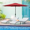 imageSimple Deluxe 9 Patio Umbrella Replacement Canopy Only Outdoor Table Market Yard Umbrella Replacement Top Cover with 8 Ribs Red2PRed Canopys