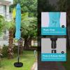 imageSimple Deluxe 9 Patio Umbrella Replacement Canopy Only Outdoor Table Market Yard Umbrella Replacement Top Cover with 8 Ribs Red2PTurquoise