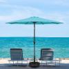 imageSimple Deluxe 9 Patio Umbrella Replacement Canopy Only Outdoor Table Market Yard Umbrella Replacement Top Cover with 8 Ribs Red2PTurquoise