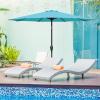 imageSimple Deluxe 9 Patio Umbrella Replacement Canopy Only Outdoor Table Market Yard Umbrella Replacement Top Cover with 8 Ribs Red2PTurquoise Canopys