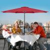 imageSimple Deluxe 9 Patio Umbrella Replacement Canopy Only Outdoor Table Market Yard Umbrella Replacement Top Cover with 8 Ribs Red9ftRed Update
