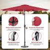 imageSimple Deluxe 9 Patio Umbrella Replacement Canopy Only Outdoor Table Market Yard Umbrella Replacement Top Cover with 8 Ribs Red9ftRed Update