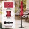 imageSimple Deluxe 9 Patio Umbrella Replacement Canopy Only Outdoor Table Market Yard Umbrella Replacement Top Cover with 8 Ribs Red9ftRed Update