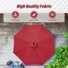 imageSimple Deluxe 9 Patio Umbrella Replacement Canopy Only Outdoor Table Market Yard Umbrella Replacement Top Cover with 8 Ribs Red9ftRed Update
