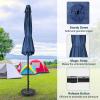 imageSimple Deluxe 9 Patio Umbrella Replacement Canopy Only Outdoor Table Market Yard Umbrella Replacement Top Cover with 8 Ribs RedCombo9ftBlueBlack