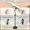 imageSimple Deluxe 9 Patio Umbrella Replacement Canopy Only Outdoor Table Market Yard Umbrella Replacement Top Cover with 8 Ribs RedCreamy WhiteNew