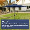 imageSimple Deluxe 9 Patio Umbrella Replacement Canopy Only Outdoor Table Market Yard Umbrella Replacement Top Cover with 8 Ribs RedDark Blue Canopy Only