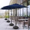 imageSimple Deluxe 9 Patio Umbrella Replacement Canopy Only Outdoor Table Market Yard Umbrella Replacement Top Cover with 8 Ribs RedDark BlueNew