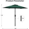 imageSimple Deluxe 9 Patio Umbrella Replacement Canopy Only Outdoor Table Market Yard Umbrella Replacement Top Cover with 8 Ribs RedGreenNew