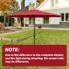 imageSimple Deluxe 9 Patio Umbrella Replacement Canopy Only Outdoor Table Market Yard Umbrella Replacement Top Cover with 8 Ribs RedRed Canopy Only
