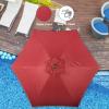 imageSimple Deluxe 9 Patio Umbrella Replacement Canopy Only Outdoor Table Market Yard Umbrella Replacement Top Cover with 8 Ribs RedRedNew
