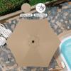 imageSimple Deluxe 9 Patio Umbrella Replacement Canopy Only Outdoor Table Market Yard Umbrella Replacement Top Cover with 8 Ribs RedTanNew