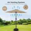 imageSimple Deluxe 9 Patio Umbrella Replacement Canopy Only Outdoor Table Market Yard Umbrella Replacement Top Cover with 8 Ribs RedTanNew