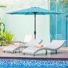 imageSimple Deluxe 9 Patio Umbrella Replacement Canopy Only Outdoor Table Market Yard Umbrella Replacement Top Cover with 8 Ribs RedTurquoise Canopy Only