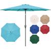 imageSimple Deluxe 9 Patio Umbrella Replacement Canopy Only Outdoor Table Market Yard Umbrella Replacement Top Cover with 8 Ribs RedTurquoiseNew