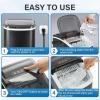 imageSimple Deluxe Ice Maker Machine for Countertop 9 Ice Cubes Ready in 6 Mins 26lbs Ice24Hrs Portable Ice Machine with Scoop ampamp Basket SelfClean for Home Kitchen Office Bar Party Black HZB12H