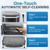 imageSimple Deluxe Ice Maker Machine for Countertop 9 Ice Cubes Ready in 6 Mins 26lbs Ice24Hrs Portable Ice Machine with Scoop ampamp Basket SelfClean for Home Kitchen Office Bar Party Black HZB12H