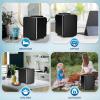 imageSimple Deluxe Mini Fridge 4L6 Can Portable Cooler ampamp Warmer FreonFree Small Refrigerator Provide Compact Storage for Skincare Beverage Food Cosmetics Black
