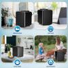 imageSimple Deluxe Mini Fridge 4L6 Can Portable Cooler ampamp Warmer FreonFree Small Refrigerator Provide Compact Storage for Skincare Beverage Food Cosmetics 4 L Black