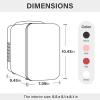 imageSimple Deluxe Mini Fridge 4L6 Can Portable Cooler ampamp Warmer FreonFree Small Refrigerator Provide Compact Storage for Skincare Beverage Food Cosmetics 4 L Black