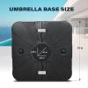 imageSimple Deluxe Offset Patio Wheels Cantilever Umbrella Base Stand Filled with 220 Lbs Water or 410 Lbs Sand 33quotX33quotX67quot BlackBlackoffset umbrella