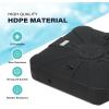 imageSimple Deluxe Offset Patio Wheels Cantilever Umbrella Base Stand Filled with 220 Lbs Water or 410 Lbs Sand 33quotX33quotX67quot BlackBlackoffset umbrella