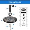 imageSimple Deluxe Offset Patio Wheels Cantilever Umbrella Base Stand Filled with 220 Lbs Water or 410 Lbs Sand 33quotX33quotX67quot BlackBronze