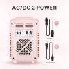 imageSimple Deluxe Portable Mini Fridge 4L6 Can Cooler and Warmer Compact Refrigerator for Skincare Cosmetics Beverage Food 110V AC12V DC for Bedroom Office Car Dorm FreonFree Pink